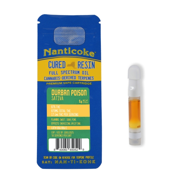 Durban Poison 1G Ceramic Vape Cart